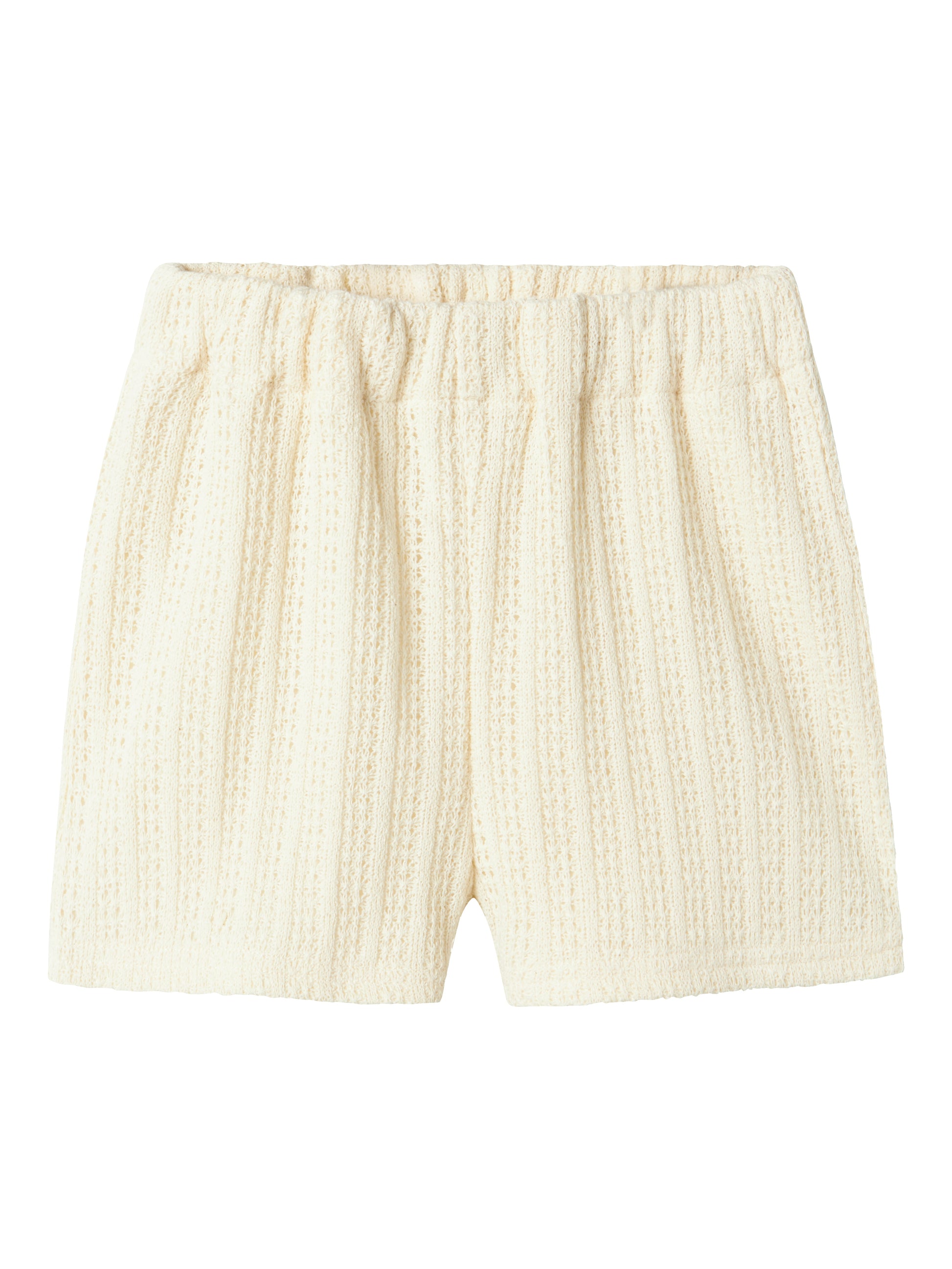 Vit, beige mönstrad shorts till flicka. Sommar  kläder, ekologiska barnkläder från Name it. Söta vita shorts perfekt för midsommar och sommar fest. 
NMFFEEL SHORTS
13241207