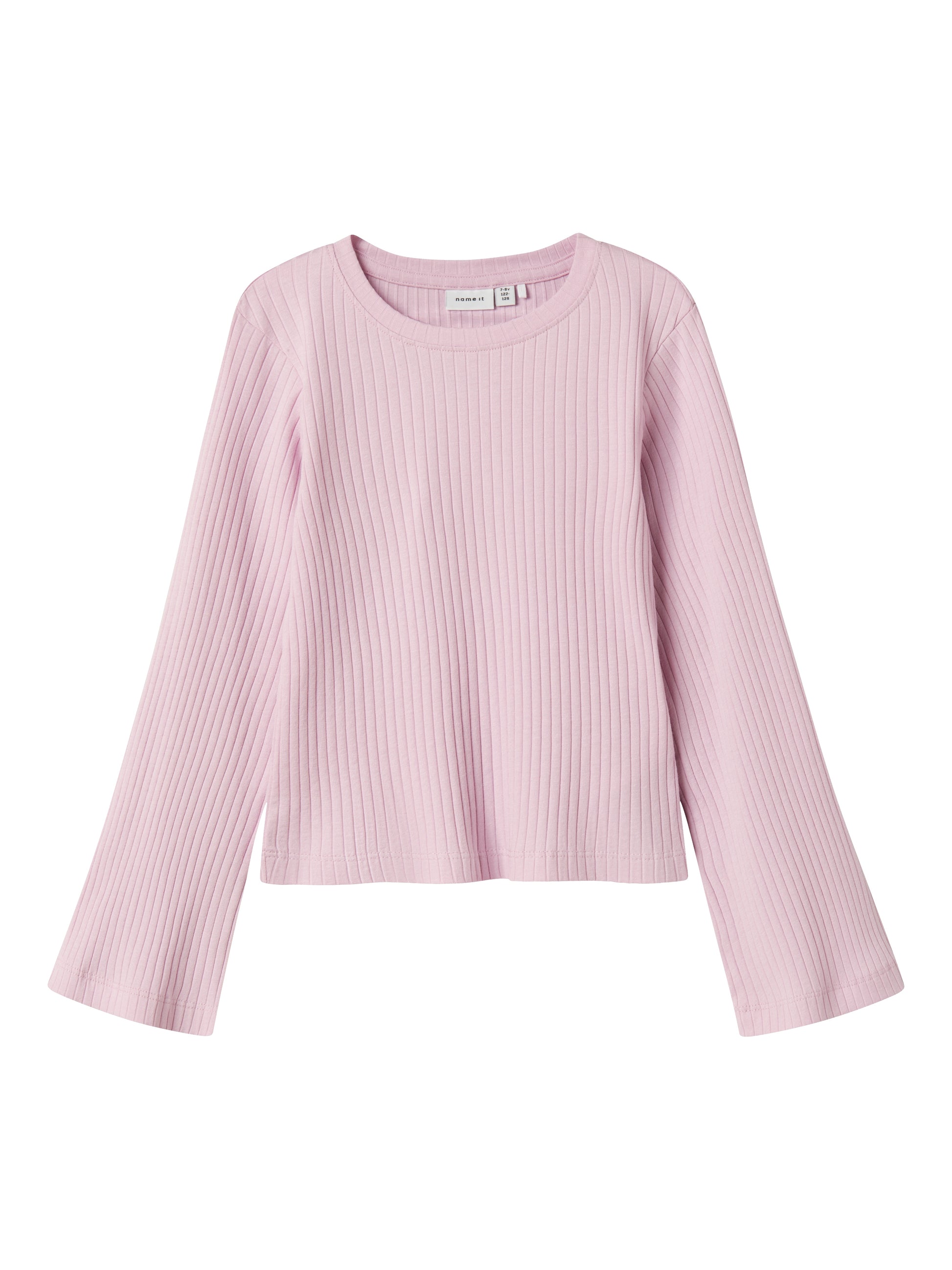 Snygg rosa ribbad tröja i ekologisk bomull till tjej. Ungdomströja med vid ärm till flicka.
NKFKALO LS SHORT TOP
13235803