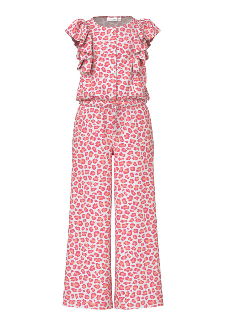 Rosa leopard mönstrad jumpsuit till flicka. Byxdress tjej i återvunnen polyester från Name it.
NKFVINAYA 7/8 JUMPSUIT
13215890