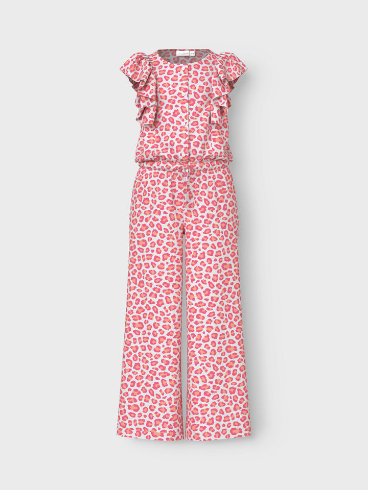 Rosa leopard mönstrad jumpsuit till flicka. Byxdress tjej i återvunnen polyester från Name it.
NKFVINAYA 7/8 JUMPSUIT
13215890