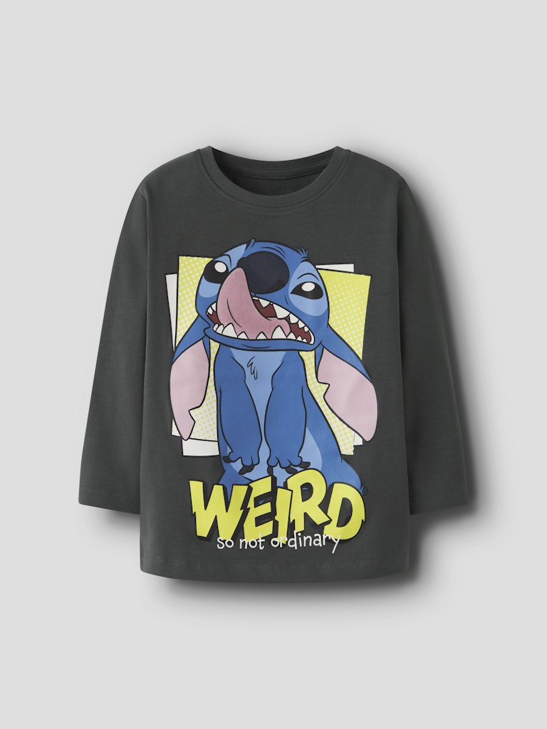 Grå långärmad tröja med den blå figuren Stitch på. Weird t-shirt till pojke från Name it.
NMMDIMITRI STITCH LS NREG TOP WDI
13251988