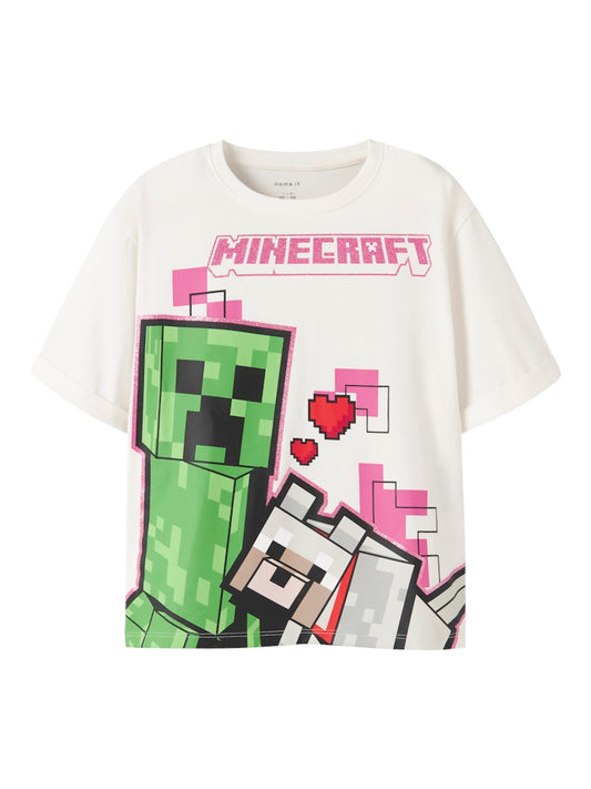 Vit Minecraft tröja till flicka. Tjej t-shirt Minecraft med rosa och hjärtan.
NKFJYRA MINECRAFT SS NREG TOP BOX BFU
13252128