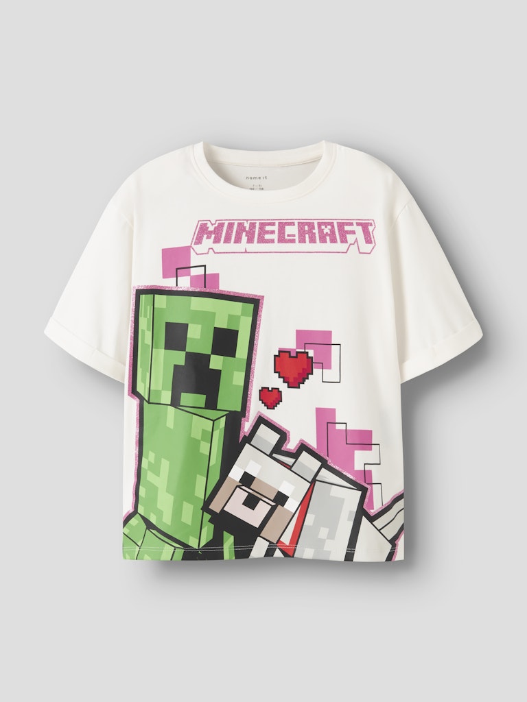Vit Minecraft tröja till flicka. Tjej t-shirt Minecraft med rosa och hjärtan.
NKFJYRA MINECRAFT SS NREG TOP BOX BFU
13252128