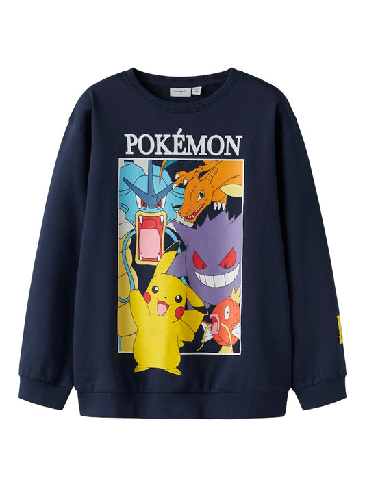 Blå Pokémon tröja till pojke. Långärmad sweatshirt tröja med Pokemon till kille. 
NKMJOBI POKEMON NREG SWEAT BRU BOX SKY
13252202