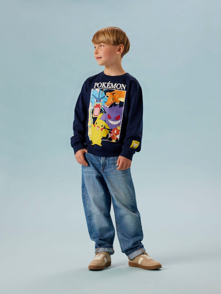 Blå Pokémon tröja till pojke. Långärmad sweatshirt tröja med Pokemon till kille. 
NKMJOBI POKEMON NREG SWEAT BRU BOX SKY
13252202