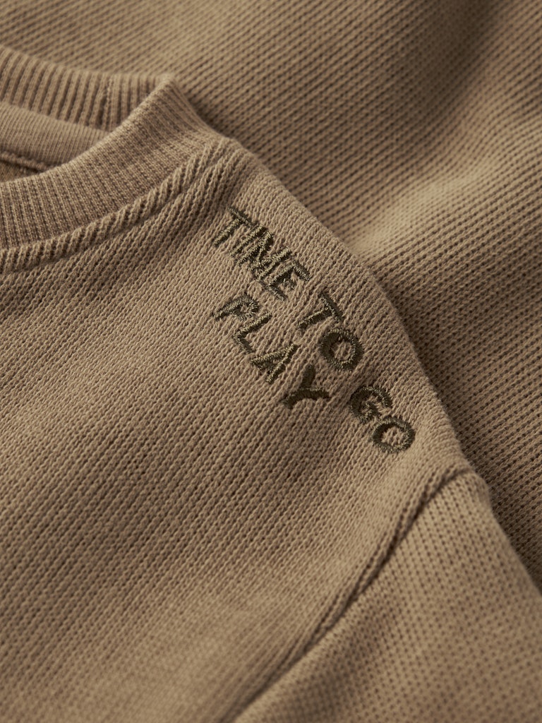 Brun enfärgad sweat tröja till pojke. Långärmad mjuk sweatshirt tröja i ekologisk bomull från Name it.
NMMTOBEAR LS NREG SWEAT UNB
13252257