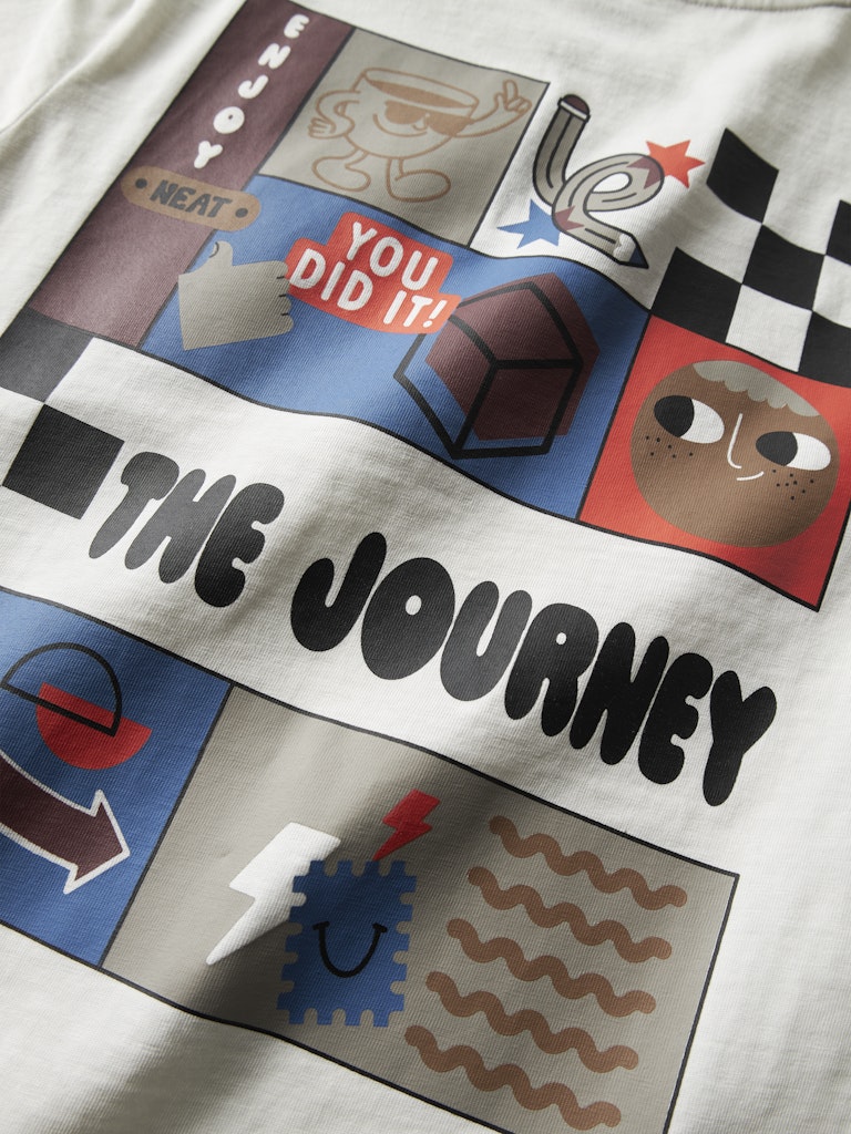 Vit kortärmad t-shirt till pojke. Snygg tröja med backprint till kille, ekologiska barnkläder från Name it.
NKMBERNA SS NREG TOP BOX
13252583