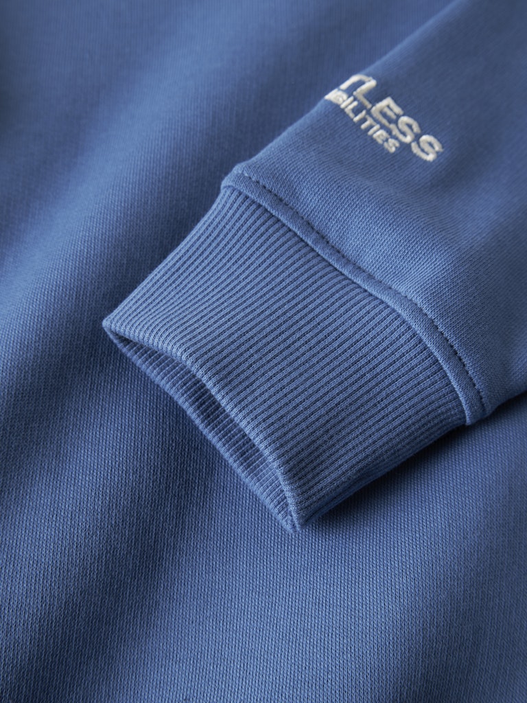 Sportig blå sweat tröja med dragkedja till pojke. Ziptröja till kille, barn och ungdomskläder i ekologisk bomull.
NKMBRYCE LS NREG HALF ZIP SWEAT BRU
13252602