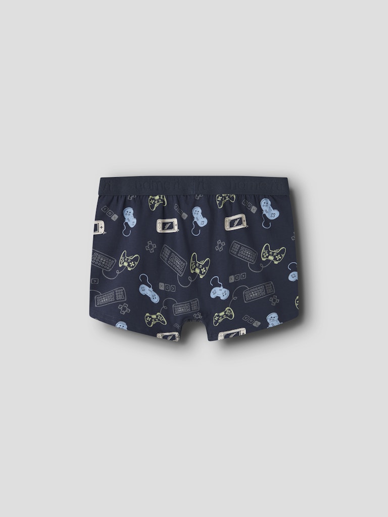 3 pack kalsonger till pojke. Boxershorts i ekologisk bomull till kille som giller gaming. Boxer i blått grått och mönstrade med spel konsoler.
NKMBOXER 3P NAVY GAMER NOOS
13250838