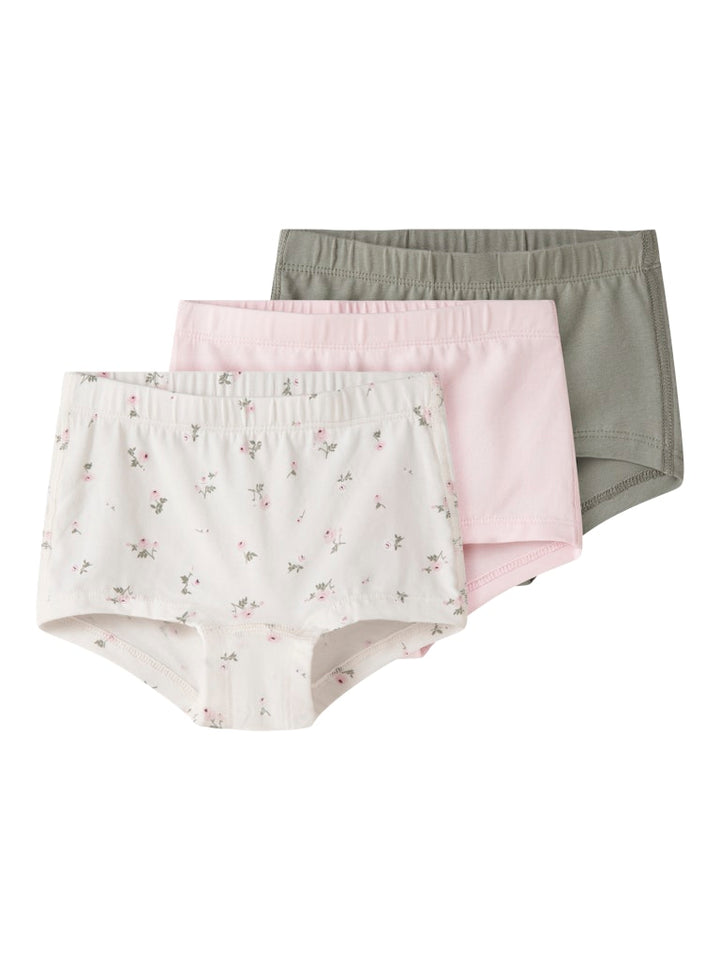 Söt, gullig 3 pack trosor till flicka. Rosa, vita och grå Tjej trosor i ekologisk bomull från Nameit.
NMFTIGHTS 3P JET STREAM FLOWER NOOS
13250845