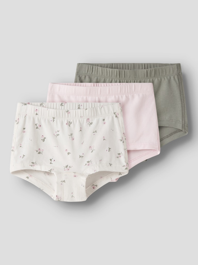 Söt, gullig 3 pack trosor till flicka. Rosa, vita och grå Tjej trosor i ekologisk bomull från Nameit.
NMFTIGHTS 3P JET STREAM FLOWER NOOS
13250845