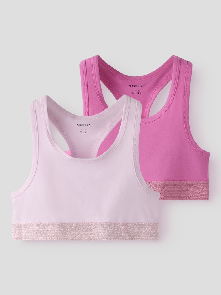 Rosa 2 - pack underkläder toppar till flicka. BH topp, rosa underkläder till flicka från Name it.
NKFSHORT TOP 2P NOOS
13208835