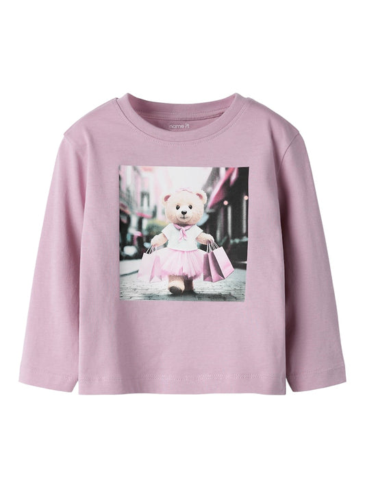Rosa långärmad t-shirt med nalle ballerina till flicka. Söt rosa tröja till flicka från Name it.
NMFVOTEA LS NREG TOP
13238407