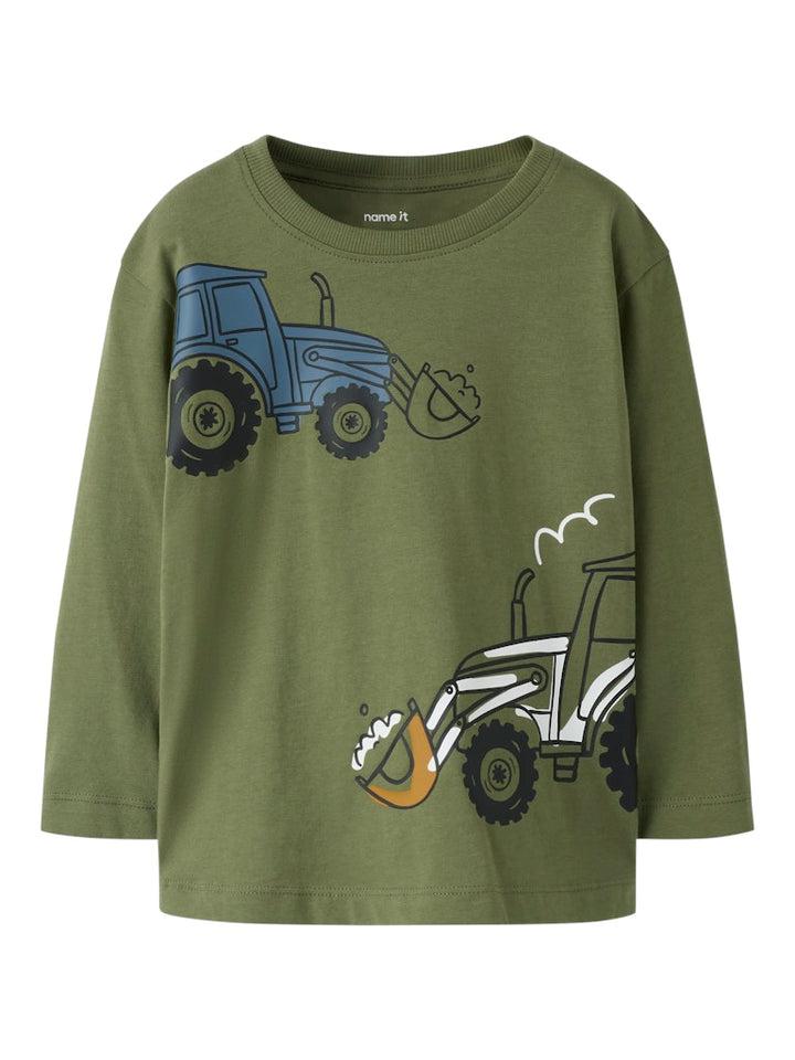 Långärmad grön t-shirt till pojke. Traktor tröja i ekologisk bomull till barn pojke från Name it.
NMMBERLAN LS NREG TOP
13259578