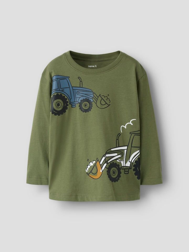 Långärmad grön t-shirt till pojke. Traktor tröja i ekologisk bomull till barn pojke från Name it.
NMMBERLAN LS NREG TOP
13259578