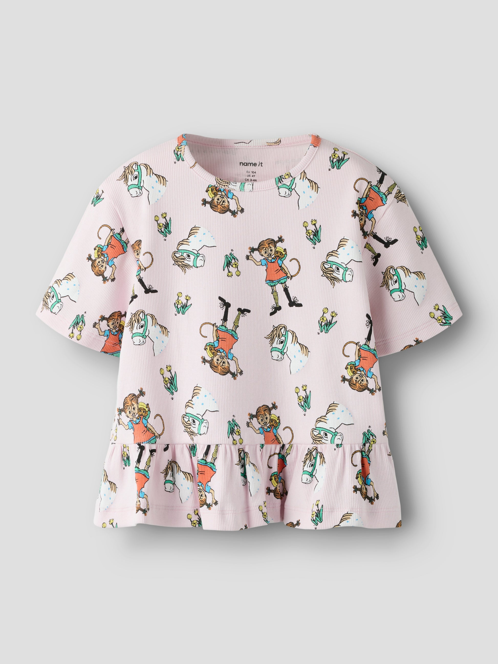 Ljus rosa kortärmad t-shirt till flicka med Pippi Långstrump. Pippi Longstocking topp till flicka. Ekologiska barn kläder från Name it till flicka med Pippi.
NMFMARA PIPPI SS NREG TOP SKY
13260714