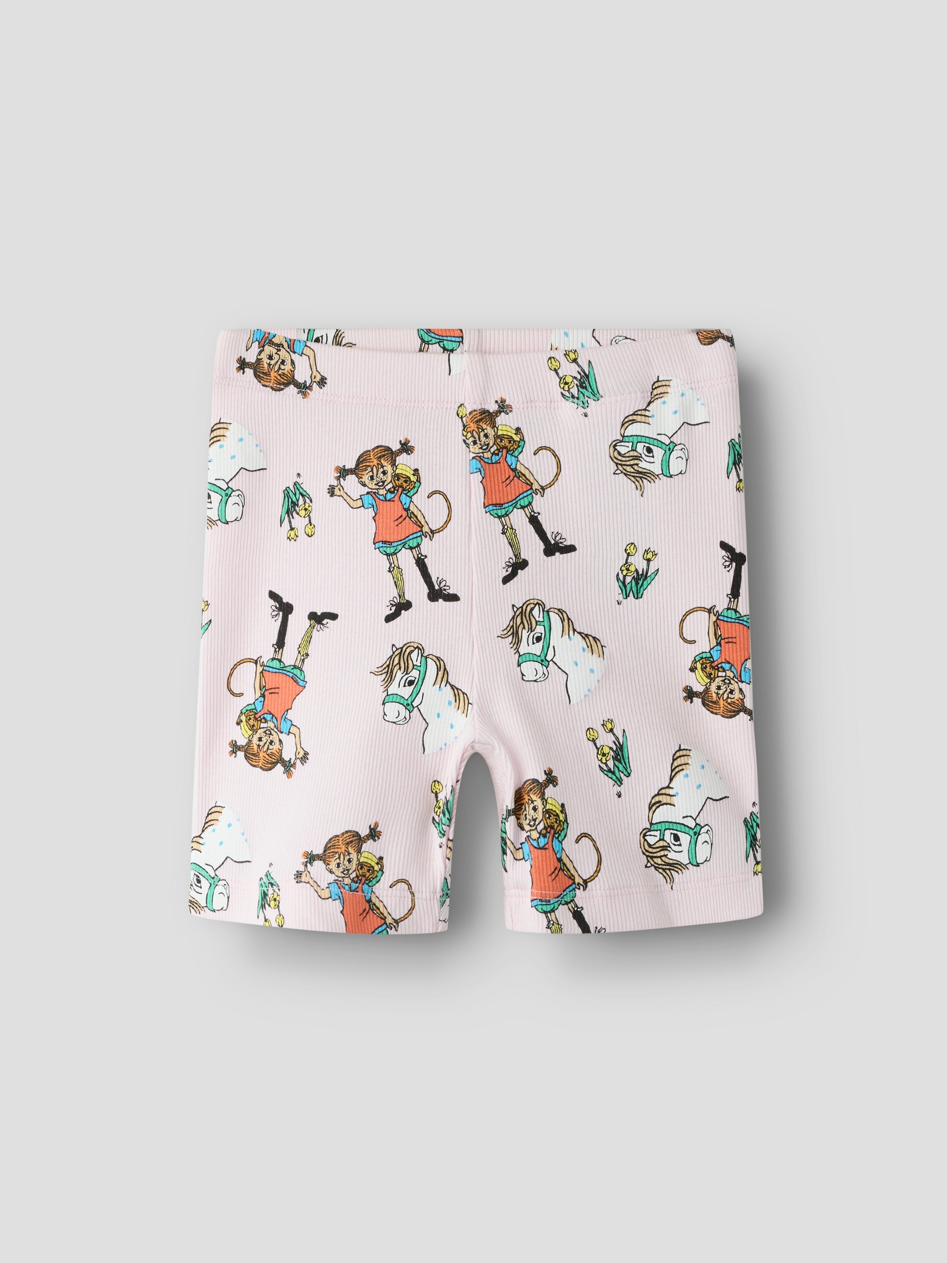 Ljus rosa cykelbyxa med Pippi Långstrump och hästen Lilla Gubben. Ribbad shorts leggings i ekologisk bomull från Name it till flicka.
NMFMARA PIPPI SHORTS LEGGING SKY
13260715