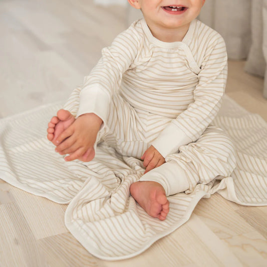 Babyfilt Bambu Classic Vit/Beige