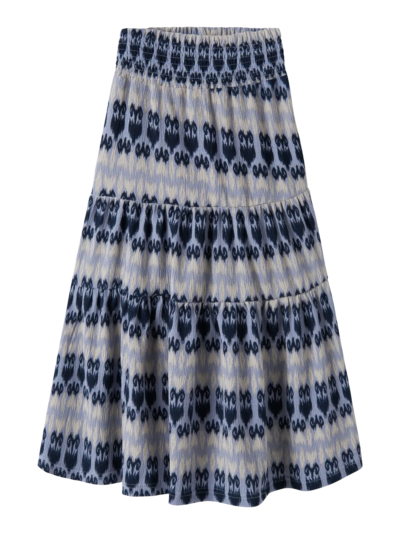 Blå och vit mönstrad lång kjol till ungdom tjej. Fin sommar kjol till flicka, barnkläder från Name it.
NKFJAMSA LONG SKIRT BOX
13256703