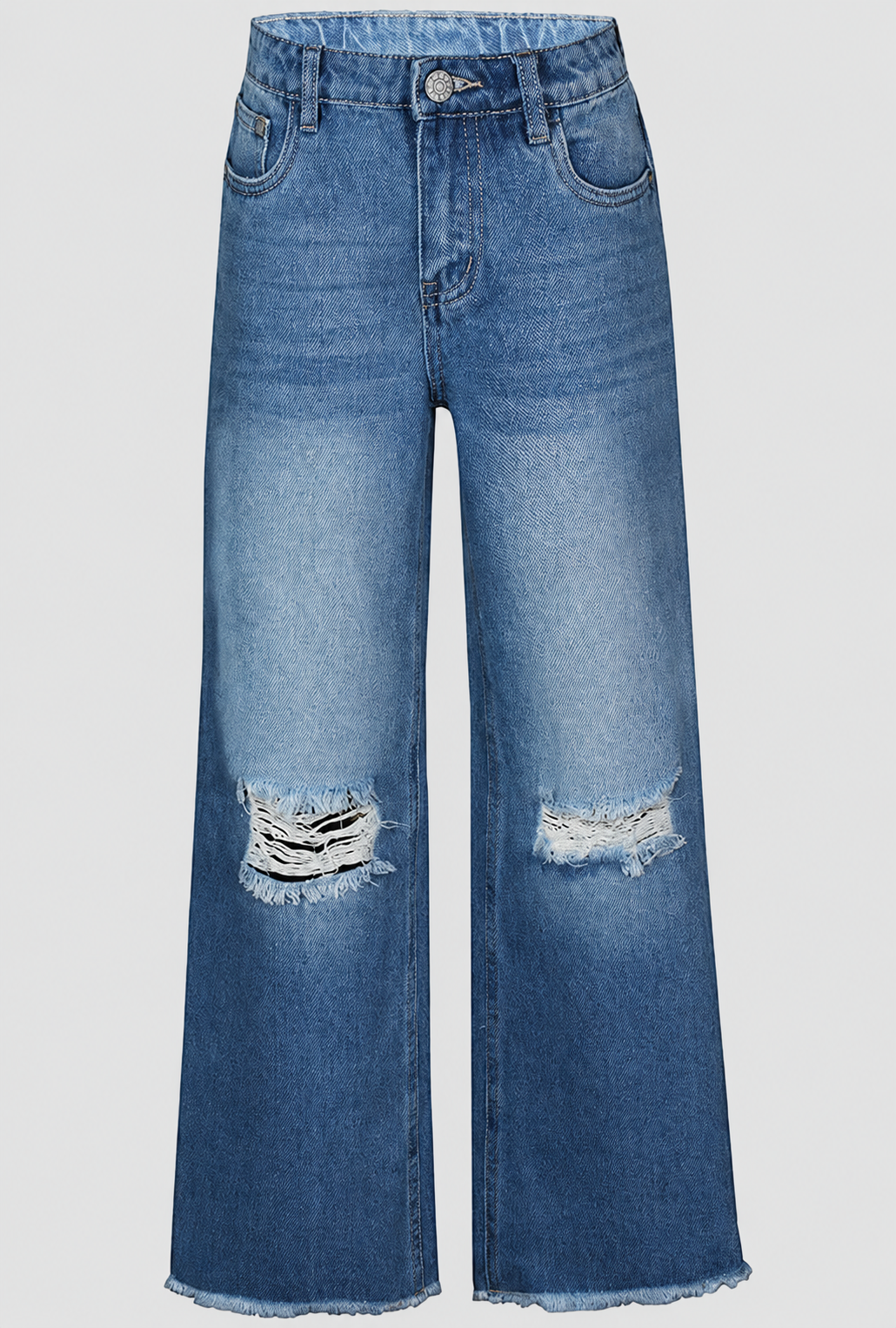 Vida jeans med hål framifrån