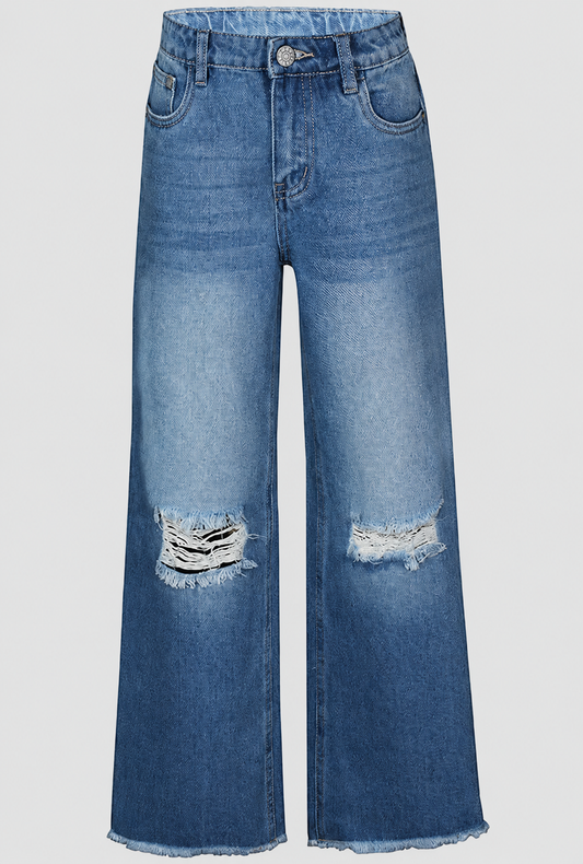 Vida jeans med hål framifrån