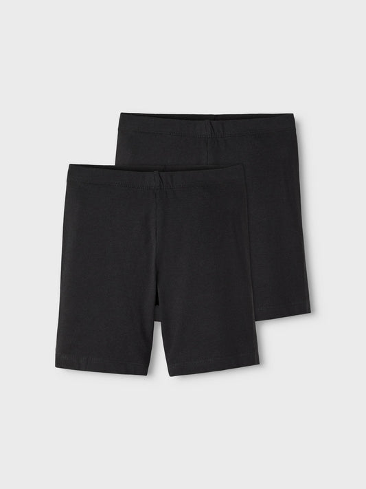 Svarta 2-pack cykelbyxor i bomull till flicka. Tjej biker shorts i kort cykelbyxa modell till barn och ungdom från Name it.
NKFVIVIAN 2P SOLID SHORT LEGGING NOOS

13191810