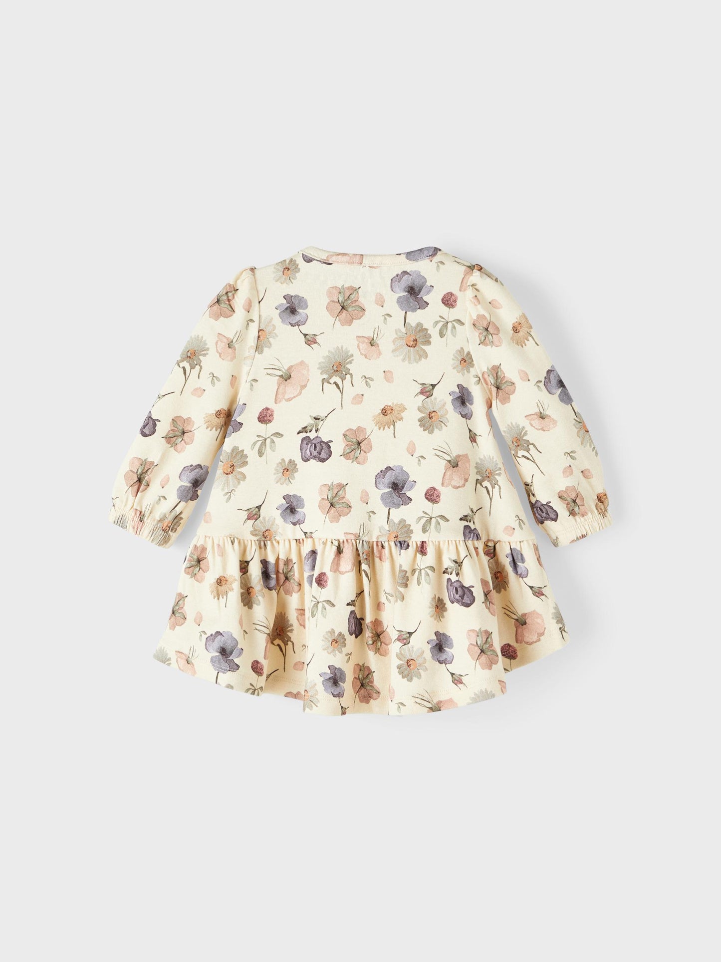 Blommig baby-klänning