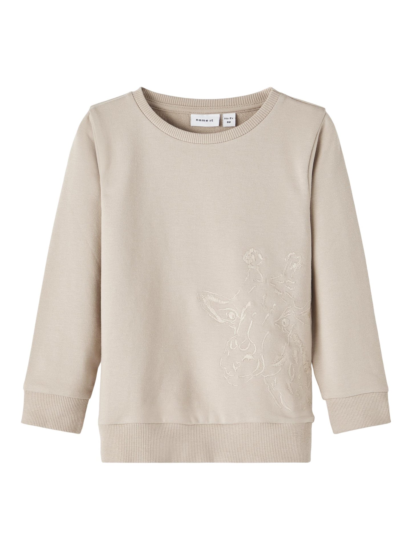 Beige tröja med giraff